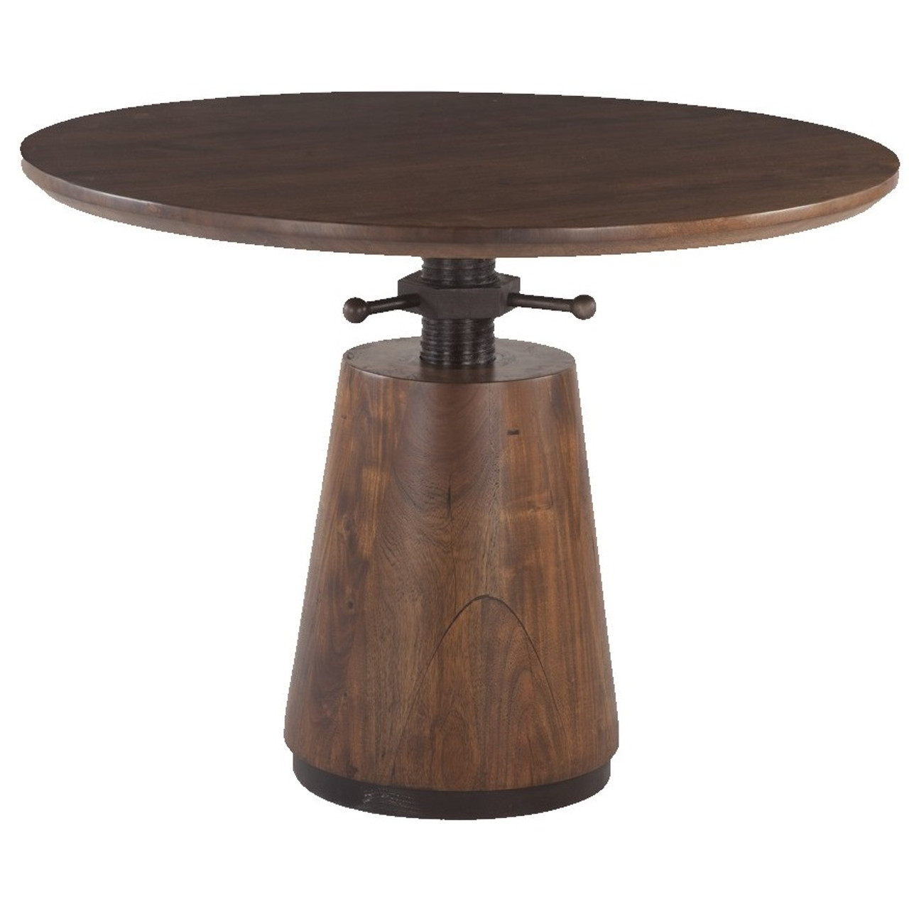 adjustable round table 48 inch industrial solid wood adjustable pub table 40 revolve round height dining adjustable round table 48 inch industrial solid wood adjustable pub table 40 revolve round height dining
